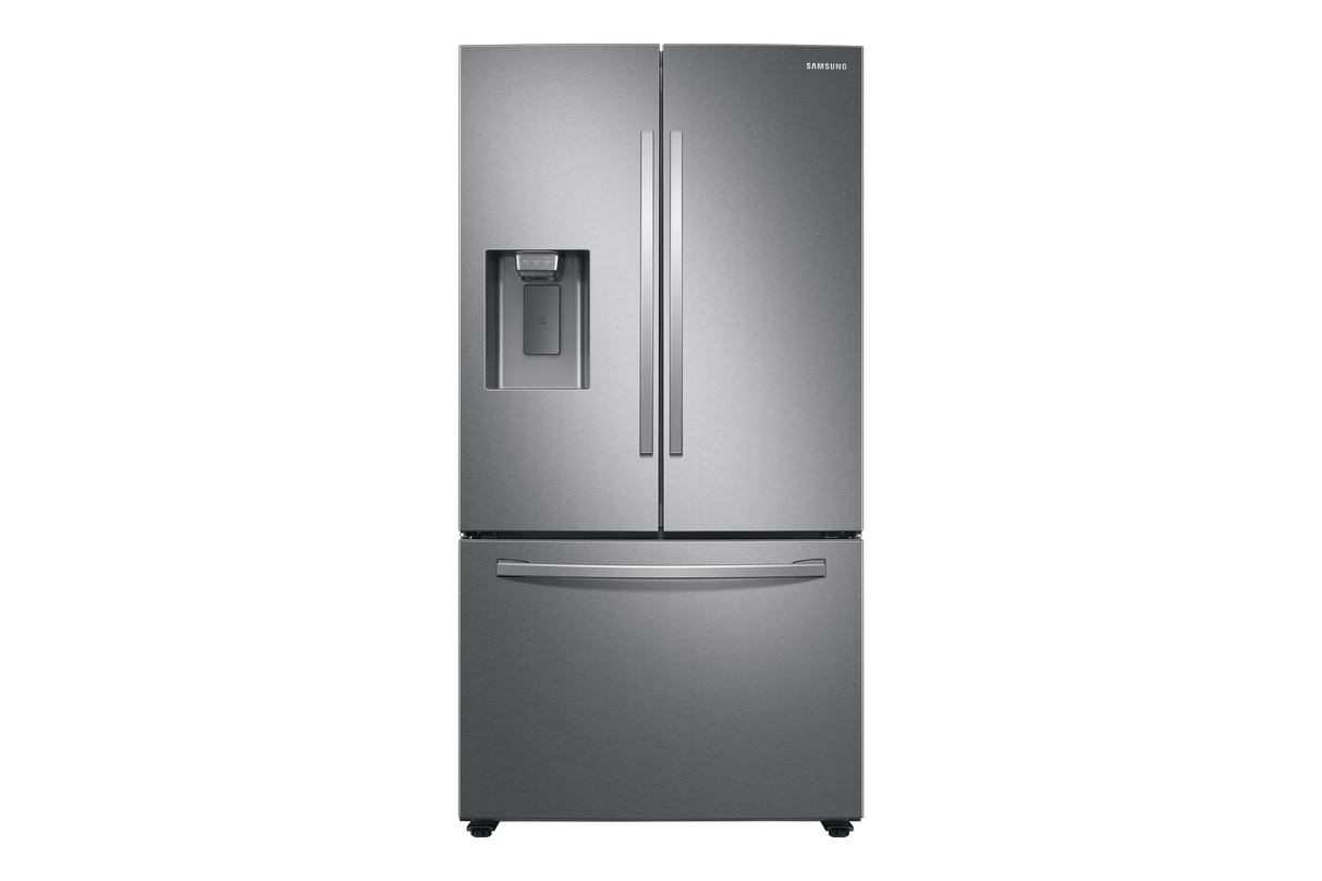 27 cu. ft. Large Capacity 3-Door French Door Refrigerator with External Water & Ice Dispenser in Stainless Steel - (RF27T5201SR)