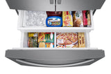 27 cu. ft. Large Capacity 3-Door French Door Refrigerator with Dual Ice Maker in Stainless Steel - (RF27T5241SR)