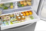 27 cu. ft. Large Capacity 3-Door French Door Refrigerator with Dual Ice Maker in Stainless Steel - (RF27T5241SR)