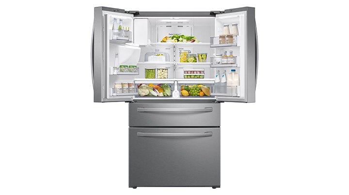 28 cu. ft. 4-Door French Door Refrigerator with FlexZone(TM) Drawer in Stainless Steel - (RF28R7201SR)