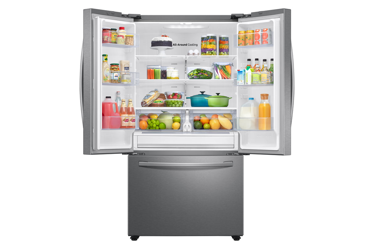 28 cu. ft. Large Capacity 3-Door French Door Refrigerator in Stainless Steel - (RF28T5001SR)