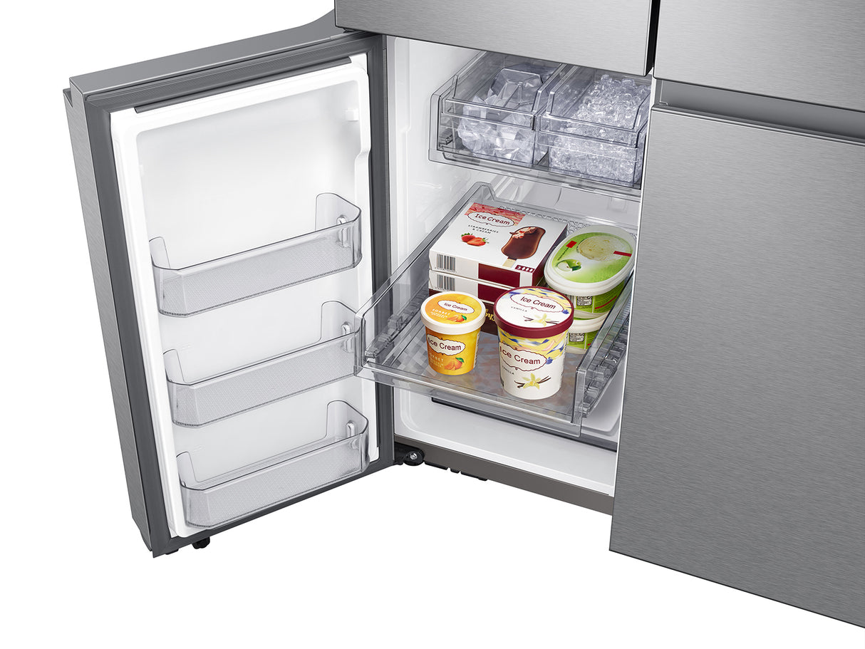 29 cu. ft. Smart 4-Door Flex(TM) Refrigerator with Beverage Center and Dual Ice Maker in Stainless Steel - (RF29A9671SR)