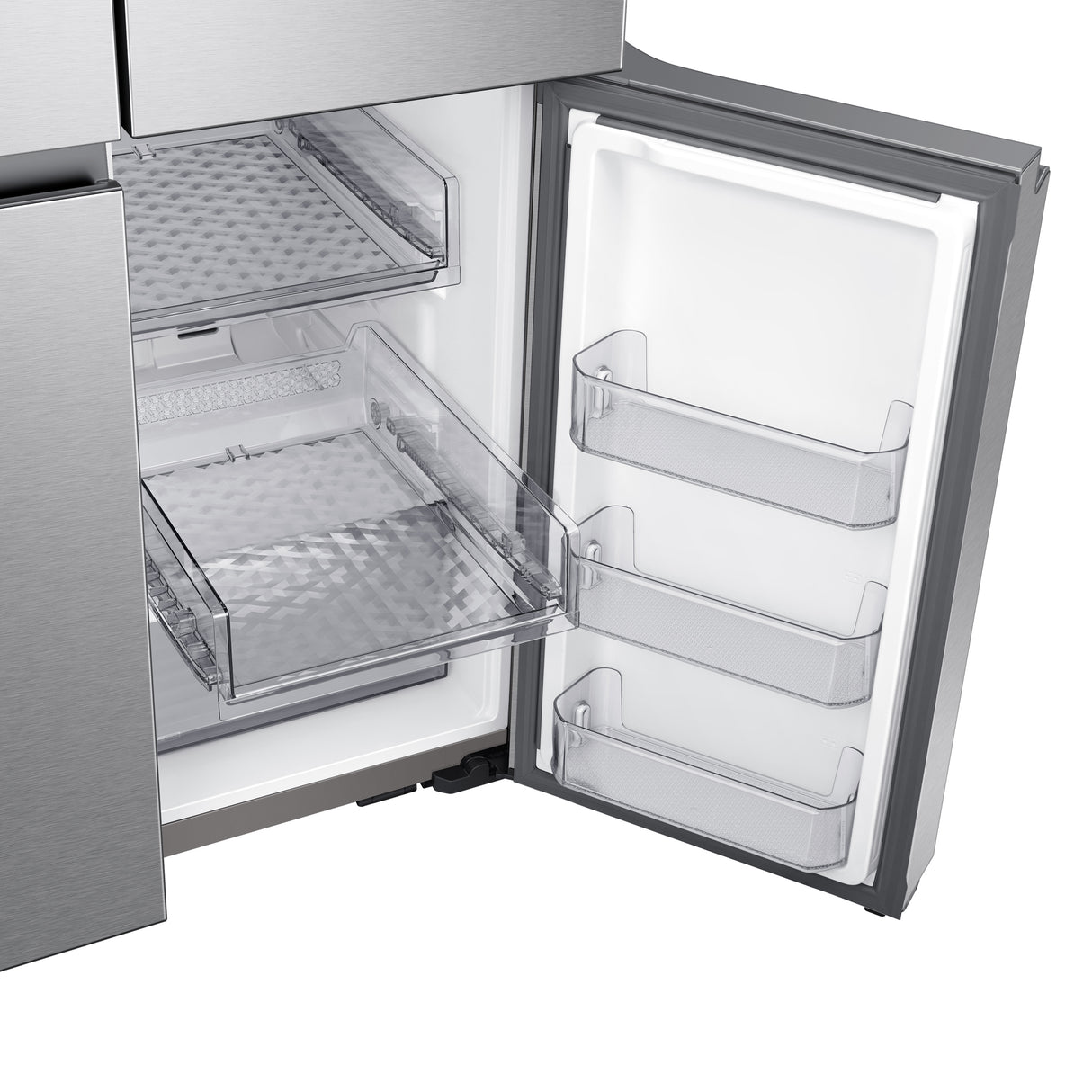 29 cu. ft. Smart 4-Door Flex(TM) Refrigerator with Beverage Center and Dual Ice Maker in Stainless Steel - (RF29A9671SR)