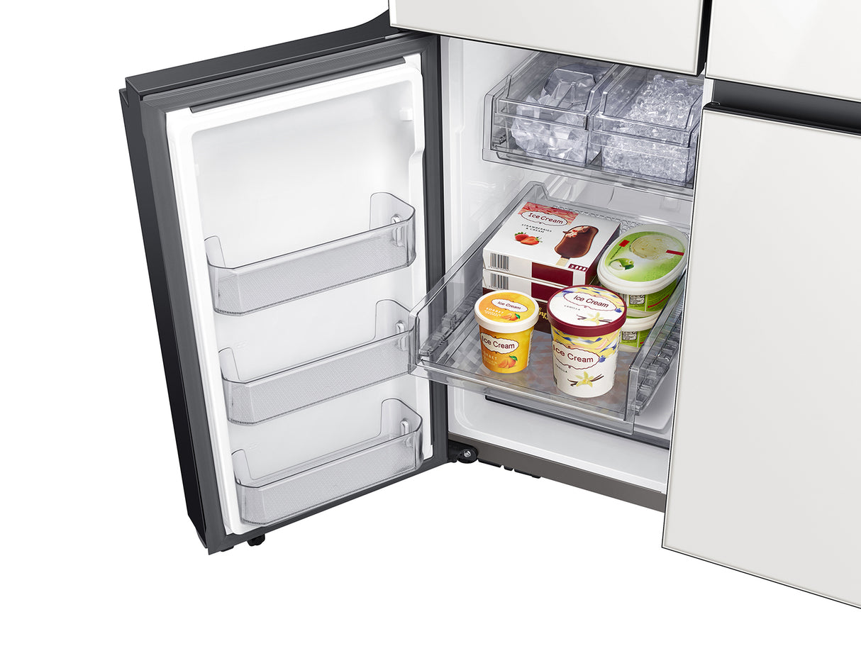 Bespoke 4-Door Flex(TM) Refrigerator (29 cu. ft.) in White Glass - (RF29A967512)