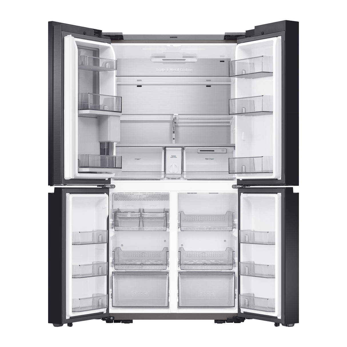 29 cu. ft. Smart BESPOKE 4-Door Flex(TM) Refrigerator with Customizable Panel Colors - (RF29A9675AP)