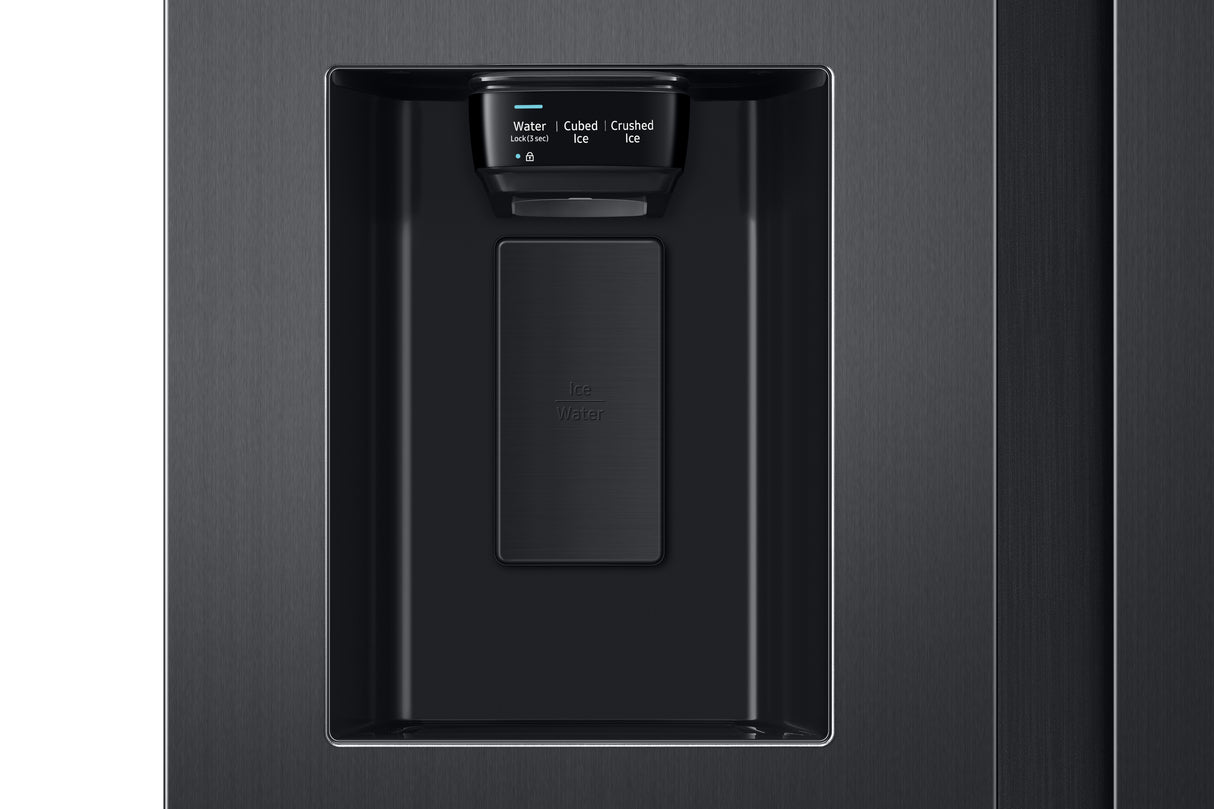 26.7 cu. ft. Large Capacity Side-by-Side Refrigerator with Touch Screen Family Hub(TM) in Black Stainless Steel - (RS27T5561SG)