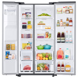 26.7 cu. ft. Large Capacity Side-by-Side Refrigerator with Touch Screen Family Hub(TM) in Stainless Steel - (RS27T5561SR)