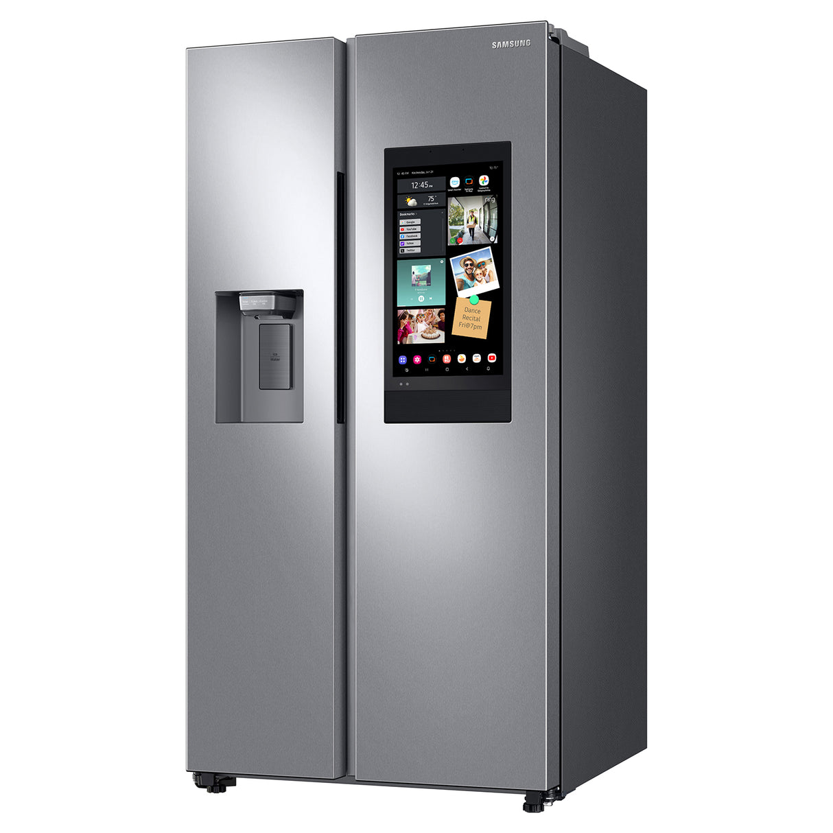 26.7 cu. ft. Large Capacity Side-by-Side Refrigerator with Touch Screen Family Hub(TM) in Stainless Steel - (RS27T5561SR)