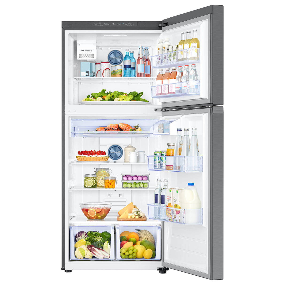 18 cu. ft. Top Freezer Refrigerator with FlexZone(TM) and Ice Maker in Stainless Steel - (RT18M6215SR)