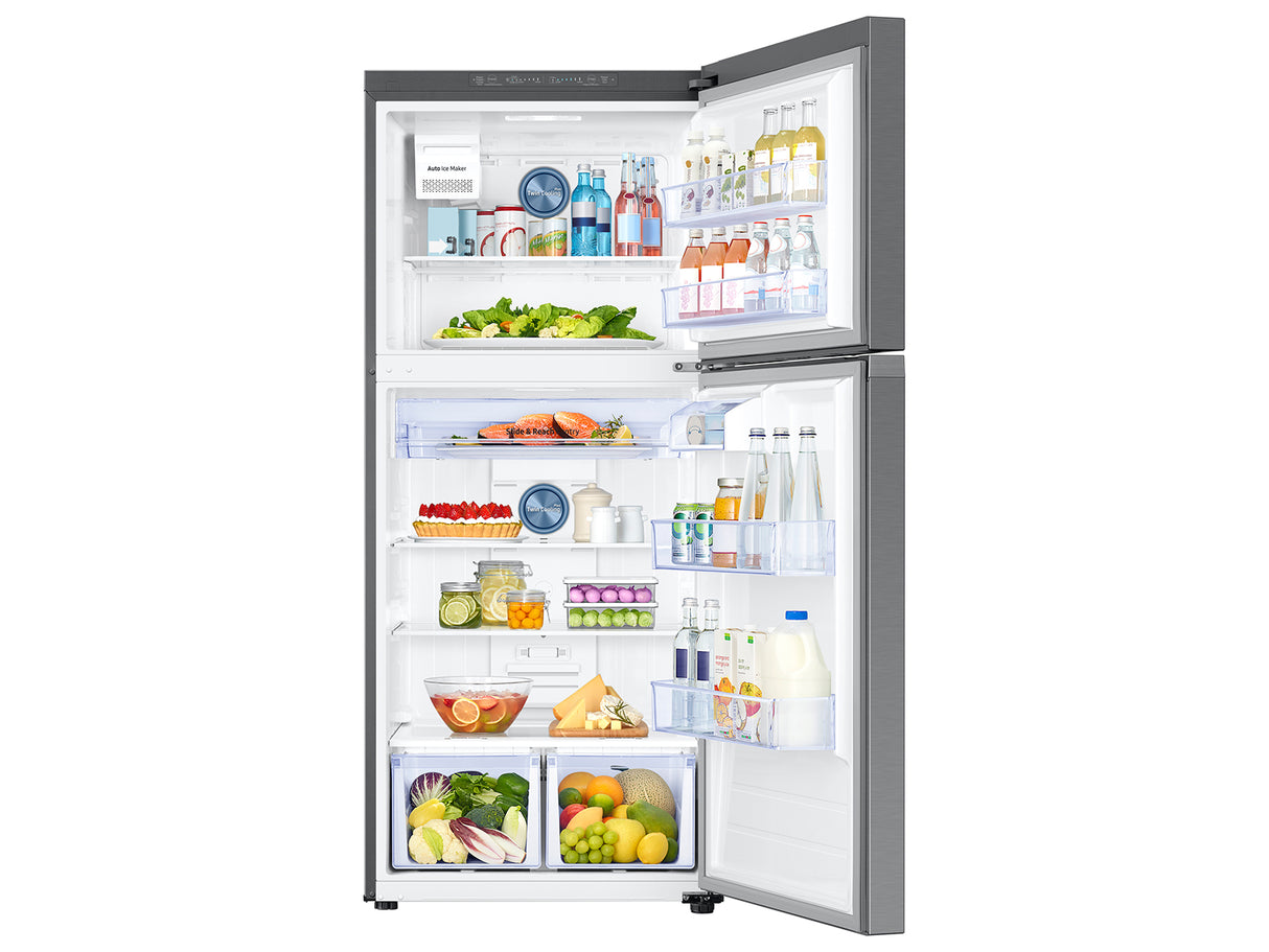 18 cu. ft. Top Freezer Refrigerator with FlexZone(TM) and Ice Maker in Stainless Steel - (RT18M6215SR)