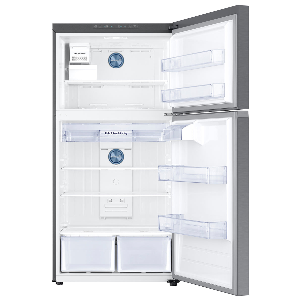 21 cu. ft. Top Freezer Refrigerator with FlexZone(TM) and Ice Maker in Stainless Steel - (RT21M6215SR)