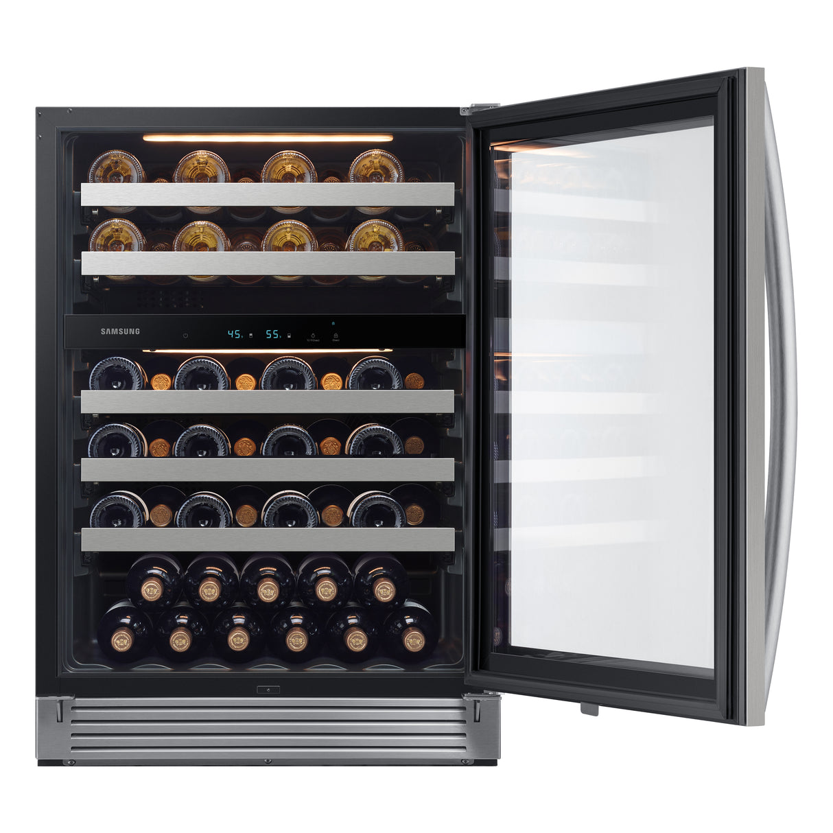 51-Bottle Capacity Wine Cooler in Stainless Steel - (RW51TS338SR)