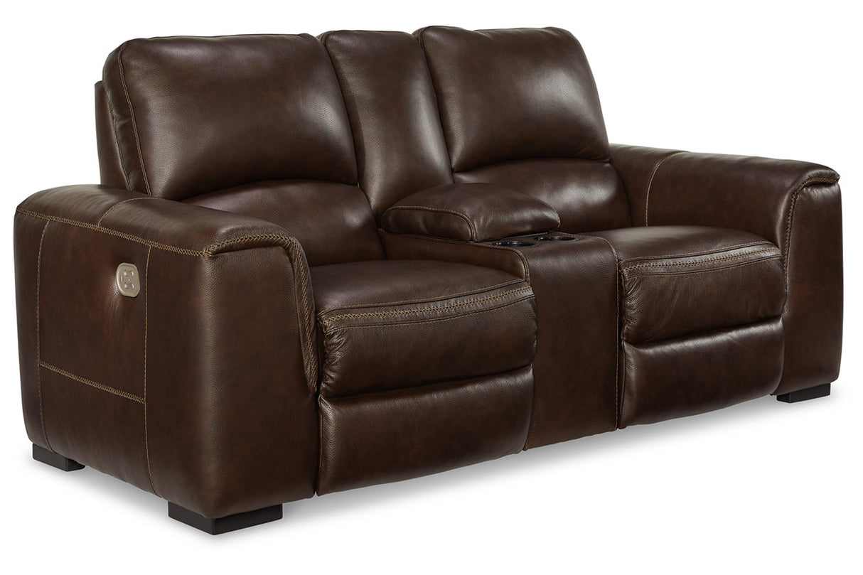 Alessandro Power Reclining Loveseat With Console - (U2550218)
