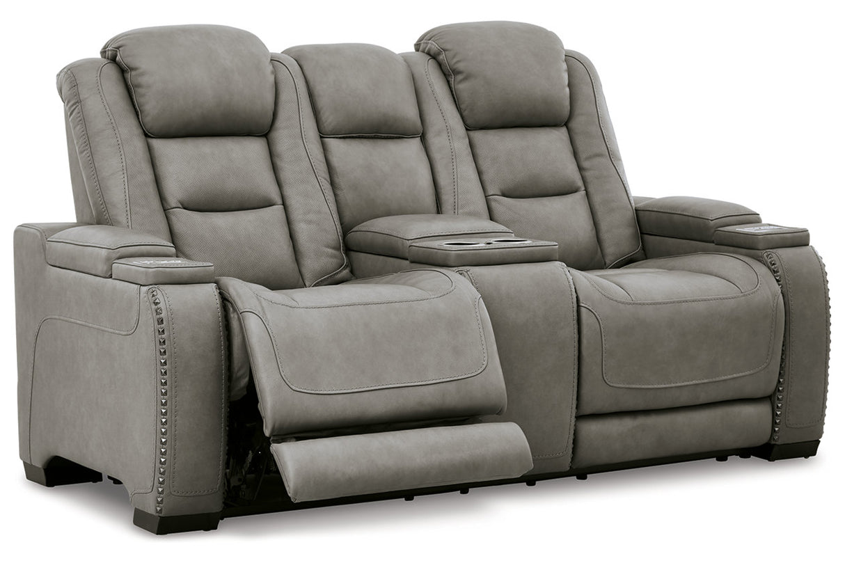 The Man-den Power Reclining Loveseat With Console - (U8530518)