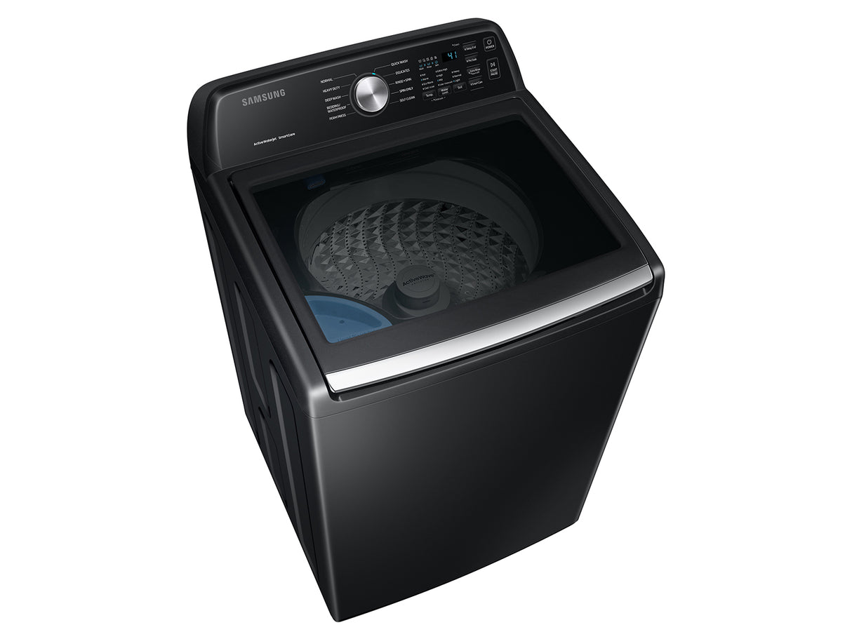 4.4 cu. ft. Top Load Washer with ActiveWave(TM) Agitator and Active WaterJet in Brushed Black - (WA44A3405AV)