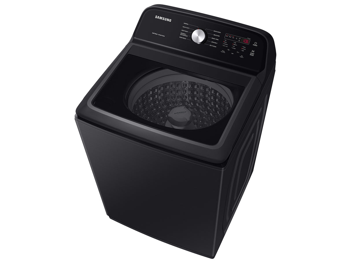 4.9 cu. ft. Large Capacity Top Load Washer with ActiveWave(TM) Agitator and Deep Fill in Brushed Black - (WA49B5105AV)