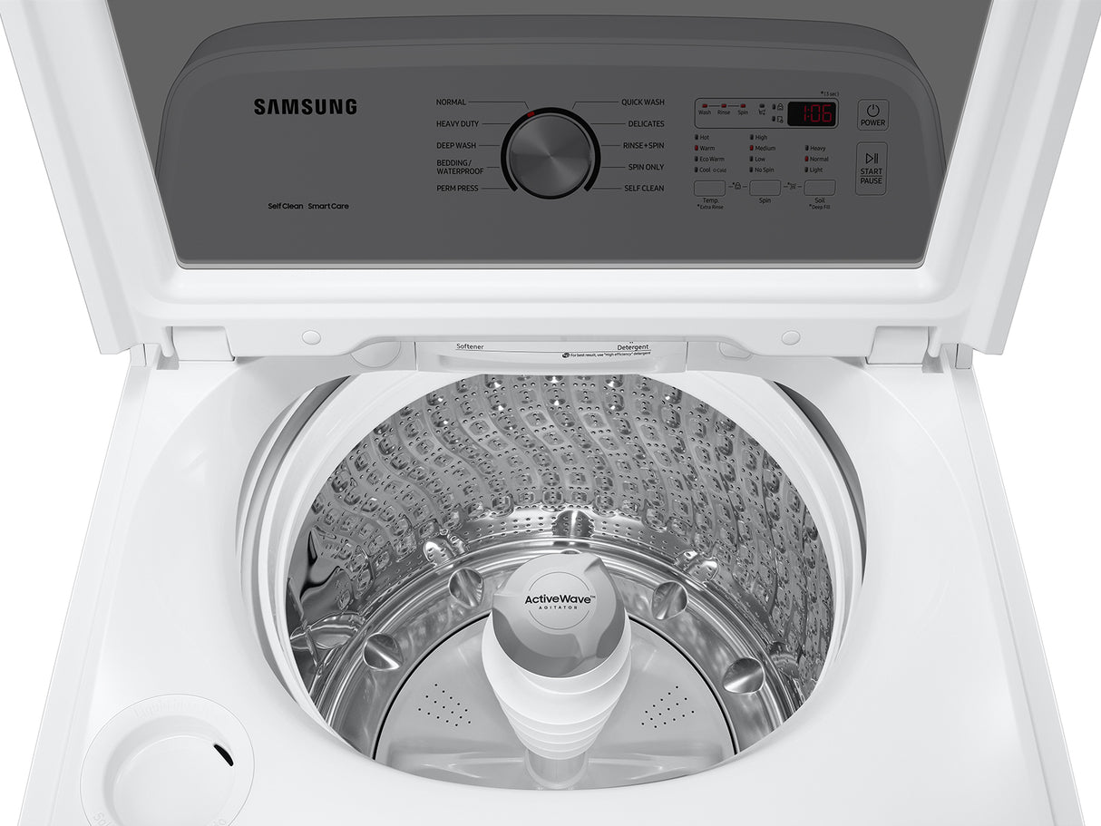 4.9 cu. ft. Large Capacity Top Load Washer with ActiveWave(TM) Agitator and Deep Fill in White - (WA49B5105AW)