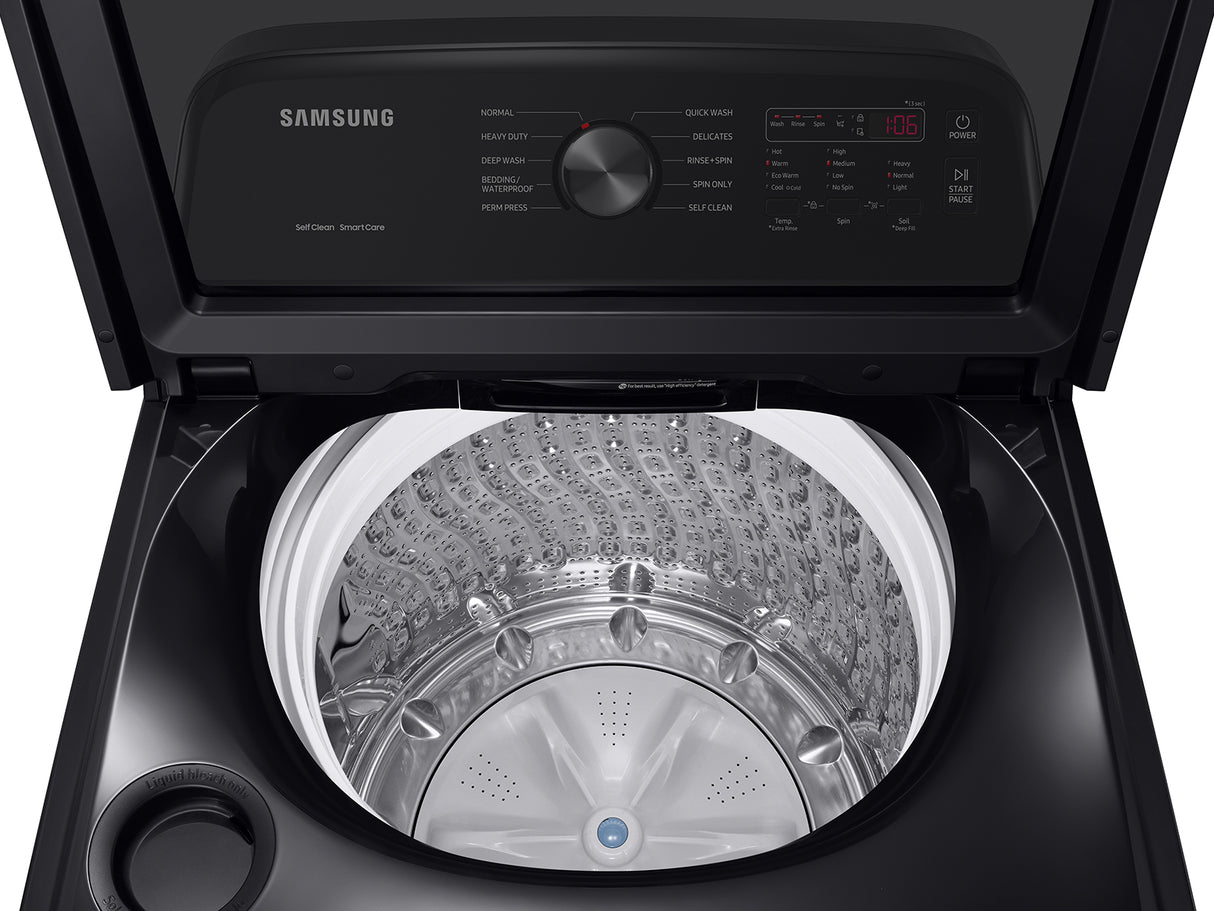 5.0 cu. ft. Large Capacity Top Load Washer with Deep Fill and EZ Access Tub in Brushed Black - (WA50B5100AV)