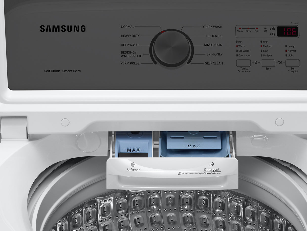 5.0 cu. ft. Large Capacity Top Load Washer with Deep Fill and EZ Access Tub in White - (WA50B5100AW)