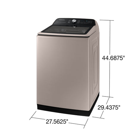 5.1 cu. ft. Smart Top Load Washer with ActiveWave(TM) Agitator and Super Speed Wash in Champagne - (WA51A5505AC)