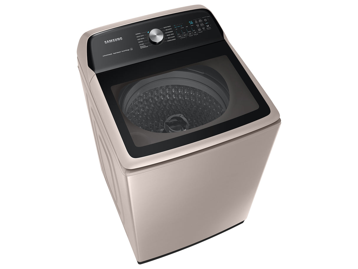 5.1 cu. ft. Smart Top Load Washer with ActiveWave(TM) Agitator and Super Speed Wash in Champagne - (WA51A5505AC)