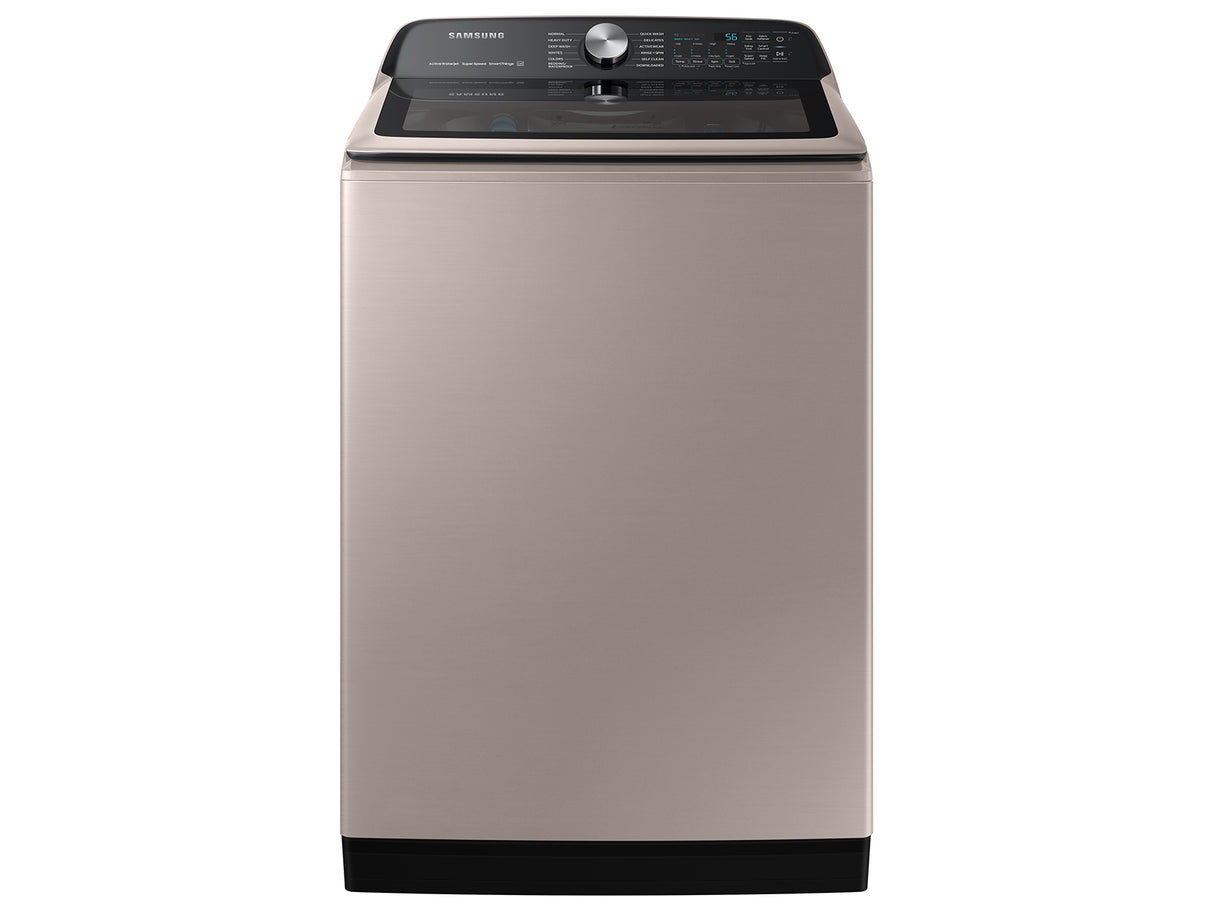 5.2 cu. ft. Large Capacity Smart Top Load Washer with Super Speed Wash in Champagne - (WA52A5500AC)