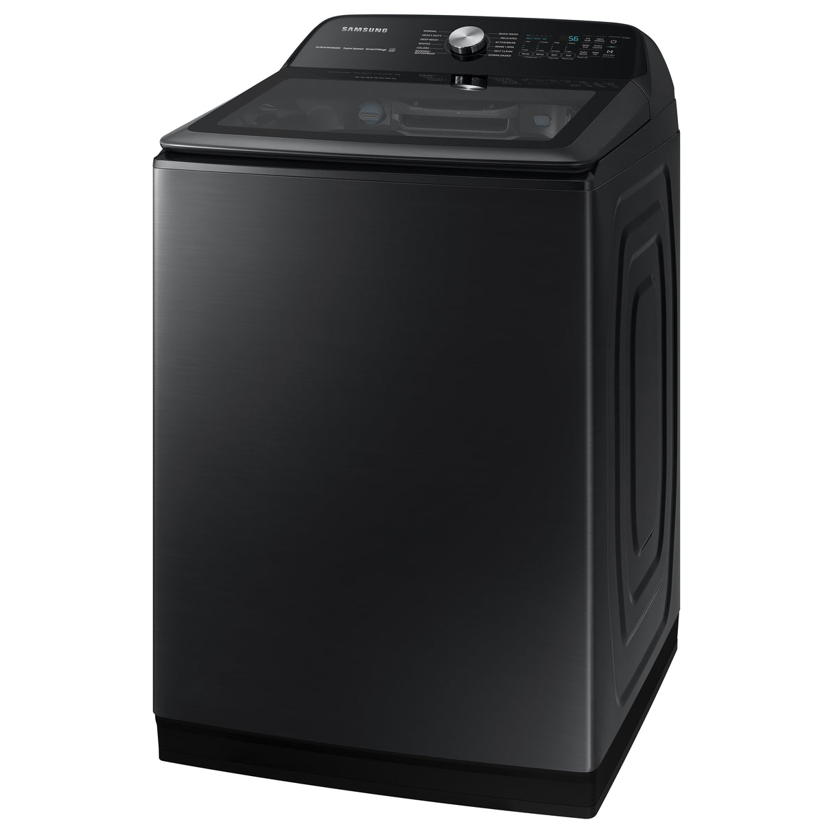 5.2 cu. ft. Large Capacity Smart Top Load Washer with Super Speed Wash in Brushed Black - (WA52A5500AV)