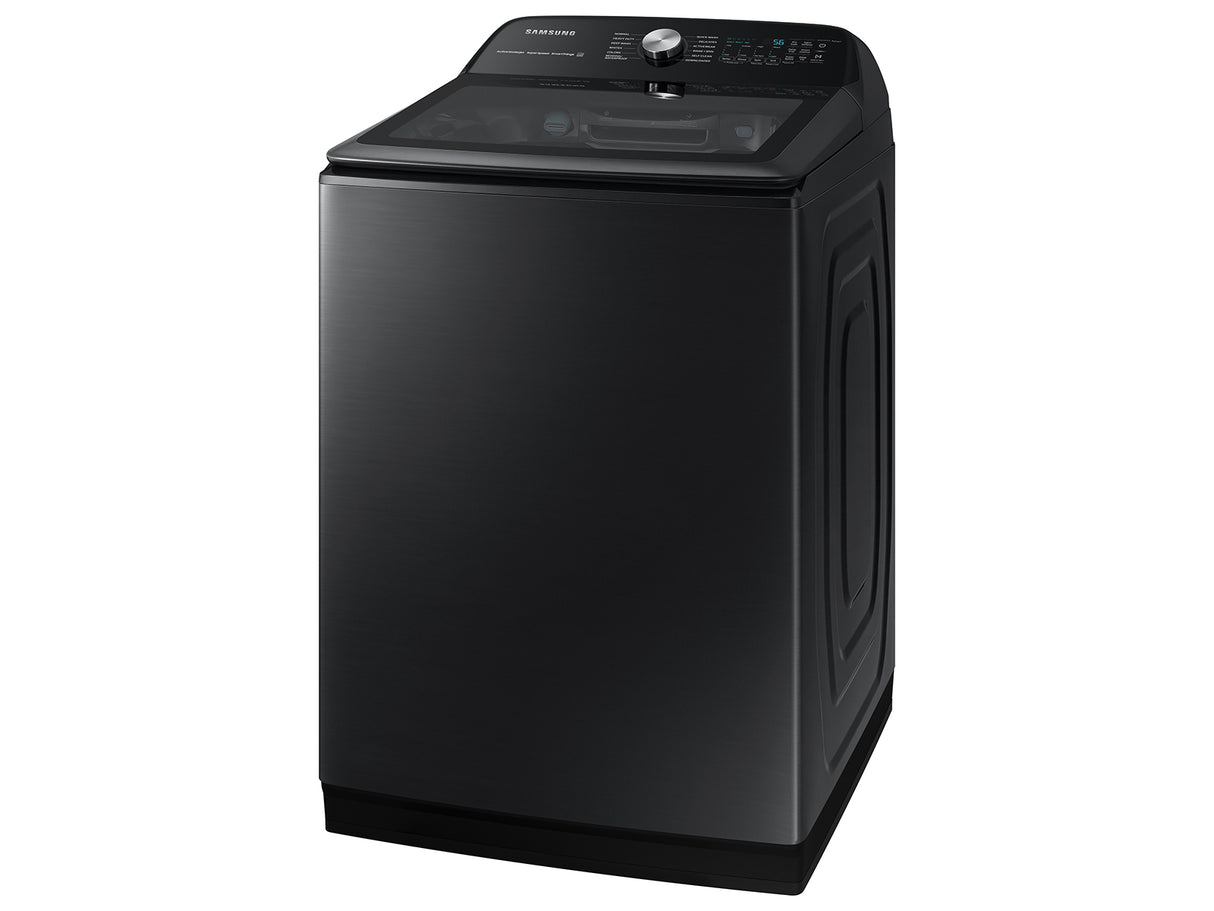 5.2 cu. ft. Large Capacity Smart Top Load Washer with Super Speed Wash in Brushed Black - (WA52A5500AV)