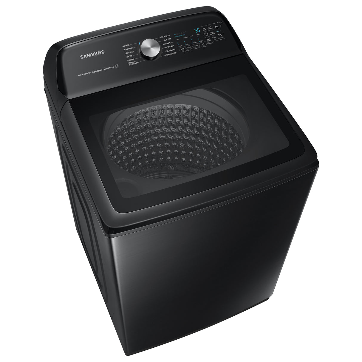 5.2 cu. ft. Large Capacity Smart Top Load Washer with Super Speed Wash in Brushed Black - (WA52A5500AV)