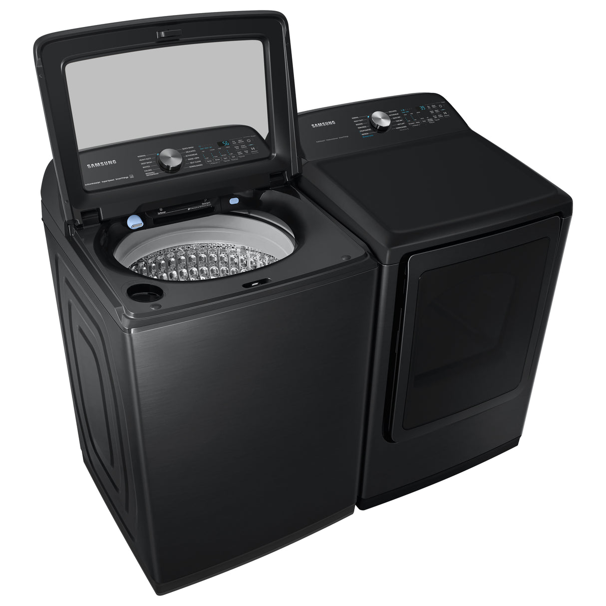 5.2 cu. ft. Large Capacity Smart Top Load Washer with Super Speed Wash in Brushed Black - (WA52A5500AV)