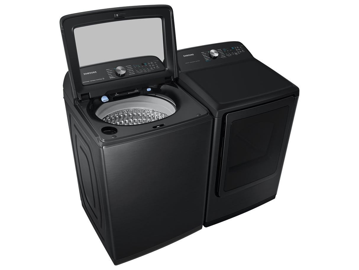 5.2 cu. ft. Large Capacity Smart Top Load Washer with Super Speed Wash in Brushed Black - (WA52A5500AV)