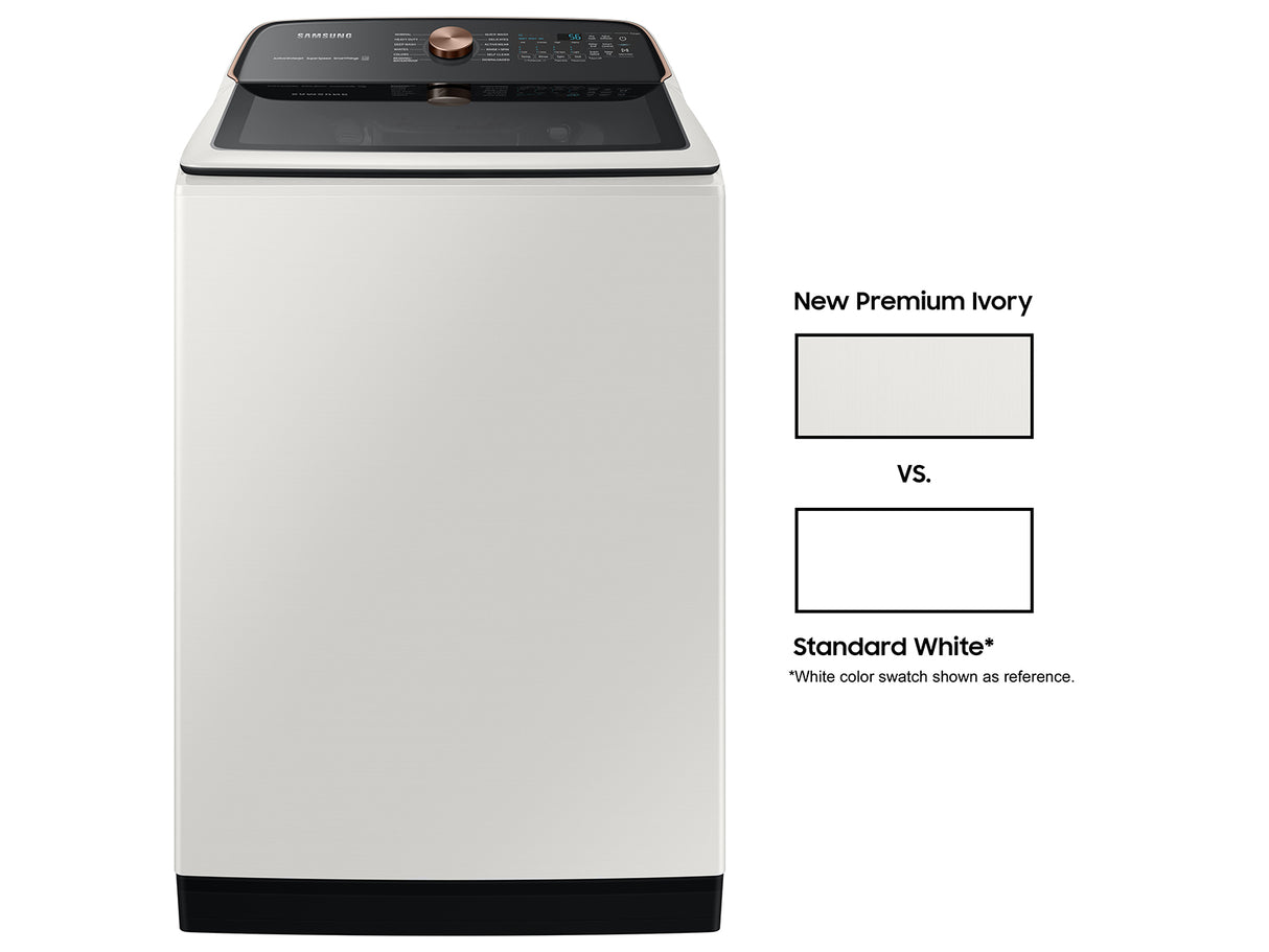 5.5 cu. ft. Extra-Large Capacity Smart Top Load Washer with Super Speed Wash in Ivory - (WA55A7300AE)