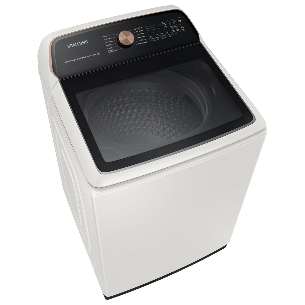 5.5 cu. ft. Extra-Large Capacity Smart Top Load Washer with Super Speed Wash in Ivory - (WA55A7300AE)