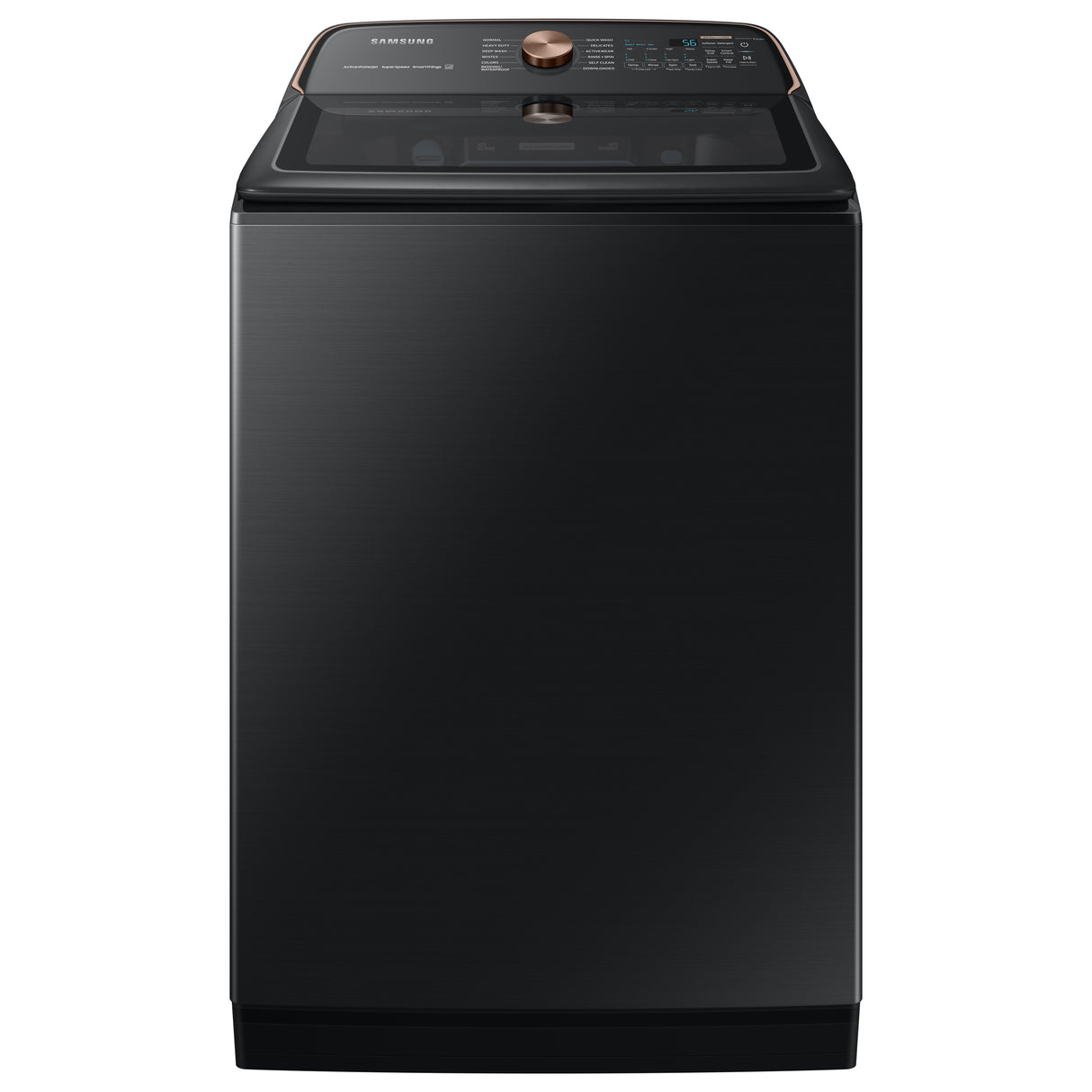 5.5 cu. ft. Extra-Large Capacity Smart Top Load Washer with Auto Dispense System in Brushed Black - (WA55A7700AV)