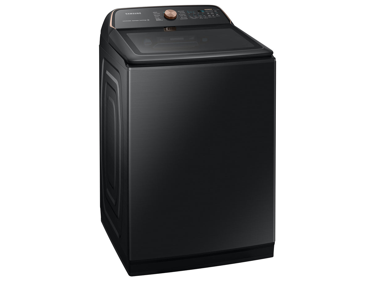 5.5 cu. ft. Extra-Large Capacity Smart Top Load Washer with Auto Dispense System in Brushed Black - (WA55A7700AV)