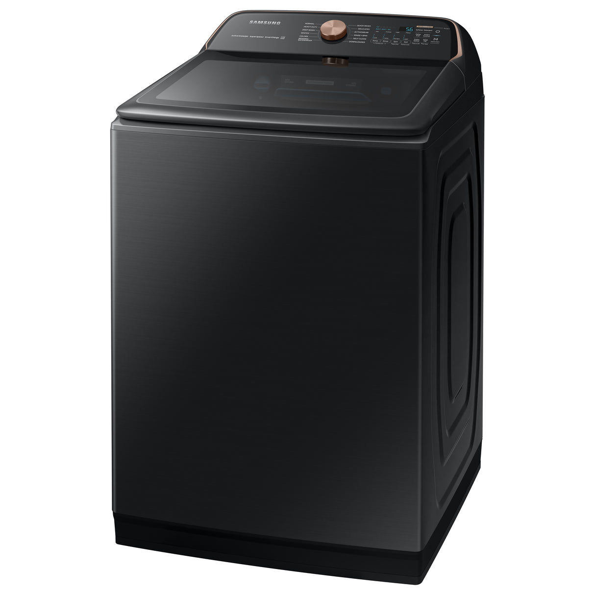 5.5 cu. ft. Extra-Large Capacity Smart Top Load Washer with Auto Dispense System in Brushed Black - (WA55A7700AV)