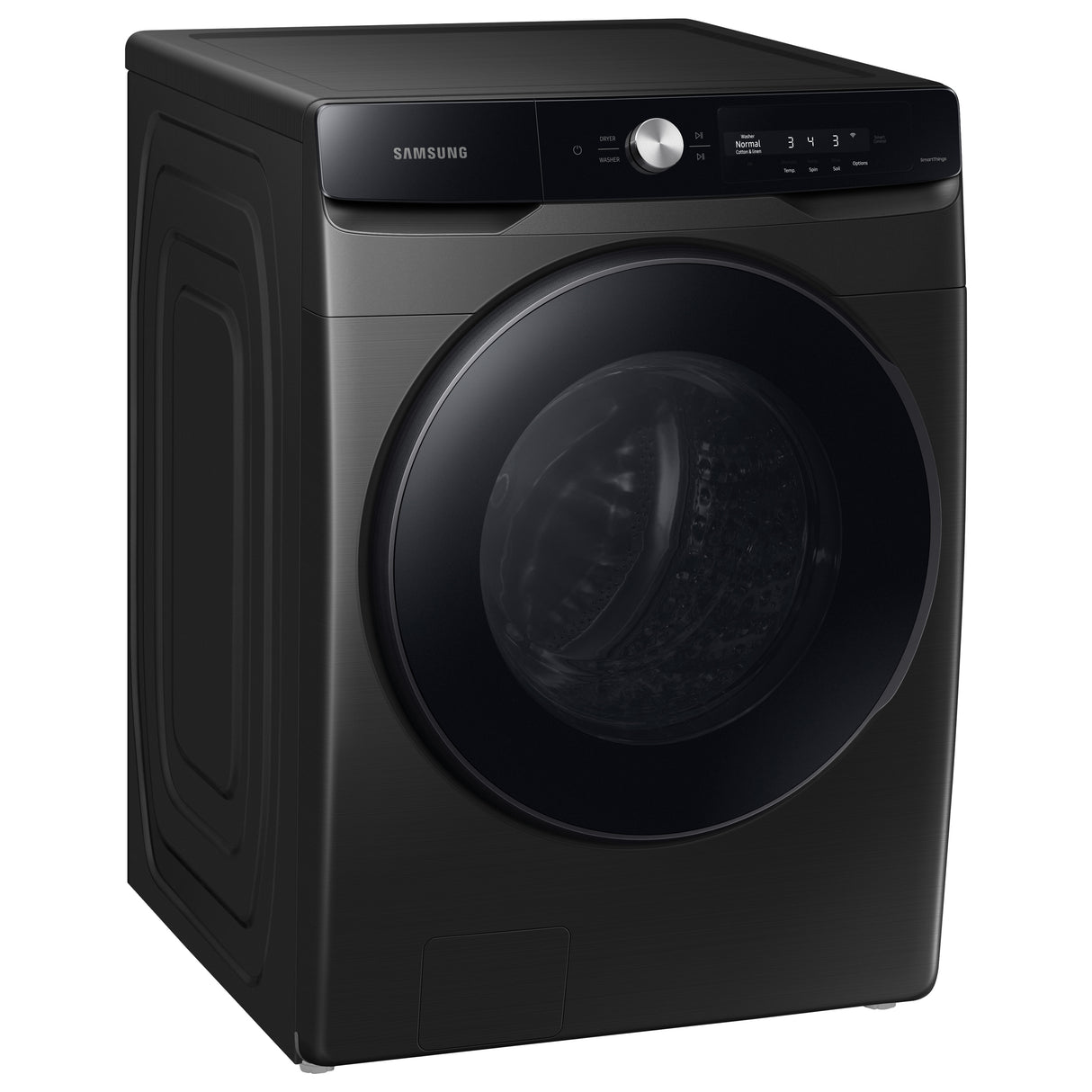 4.5 cu. ft. Large Capacity Smart Dial Front Load Washer with Super Speed Wash in Brushed Black - (WF45A6400AV)