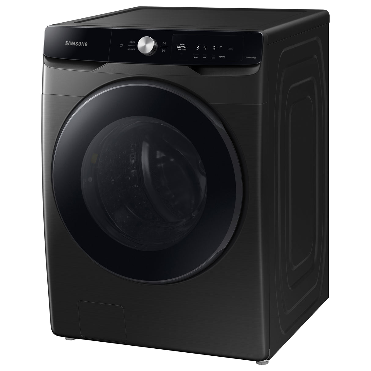 4.5 cu. ft. Large Capacity Smart Dial Front Load Washer with Super Speed Wash in Brushed Black - (WF45A6400AV)