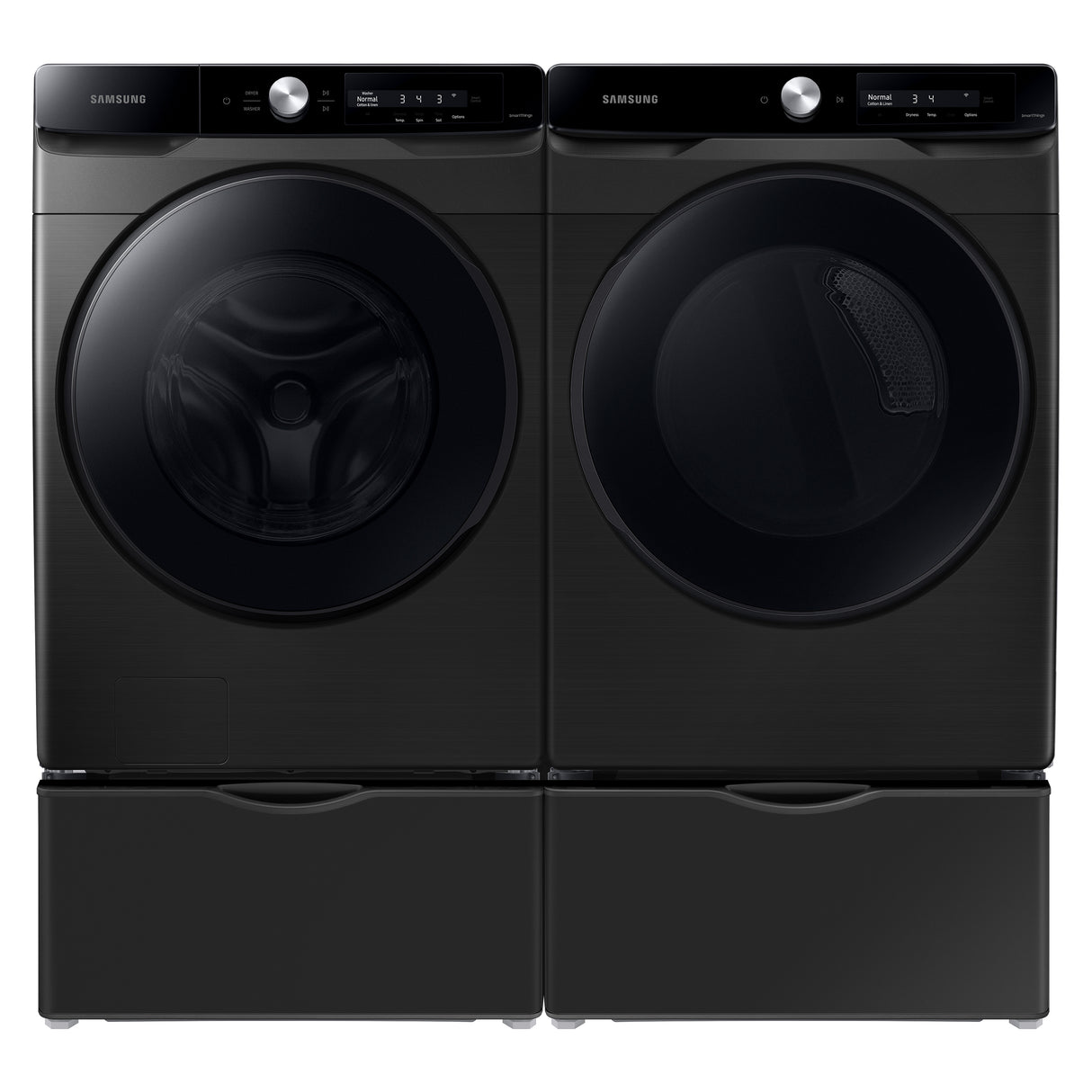 4.5 cu. ft. Large Capacity Smart Dial Front Load Washer with Super Speed Wash in Brushed Black - (WF45A6400AV)