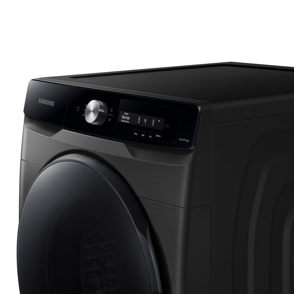 4.5 cu. ft. Large Capacity Smart Dial Front Load Washer with Super Speed Wash in Brushed Black - (WF45A6400AV)