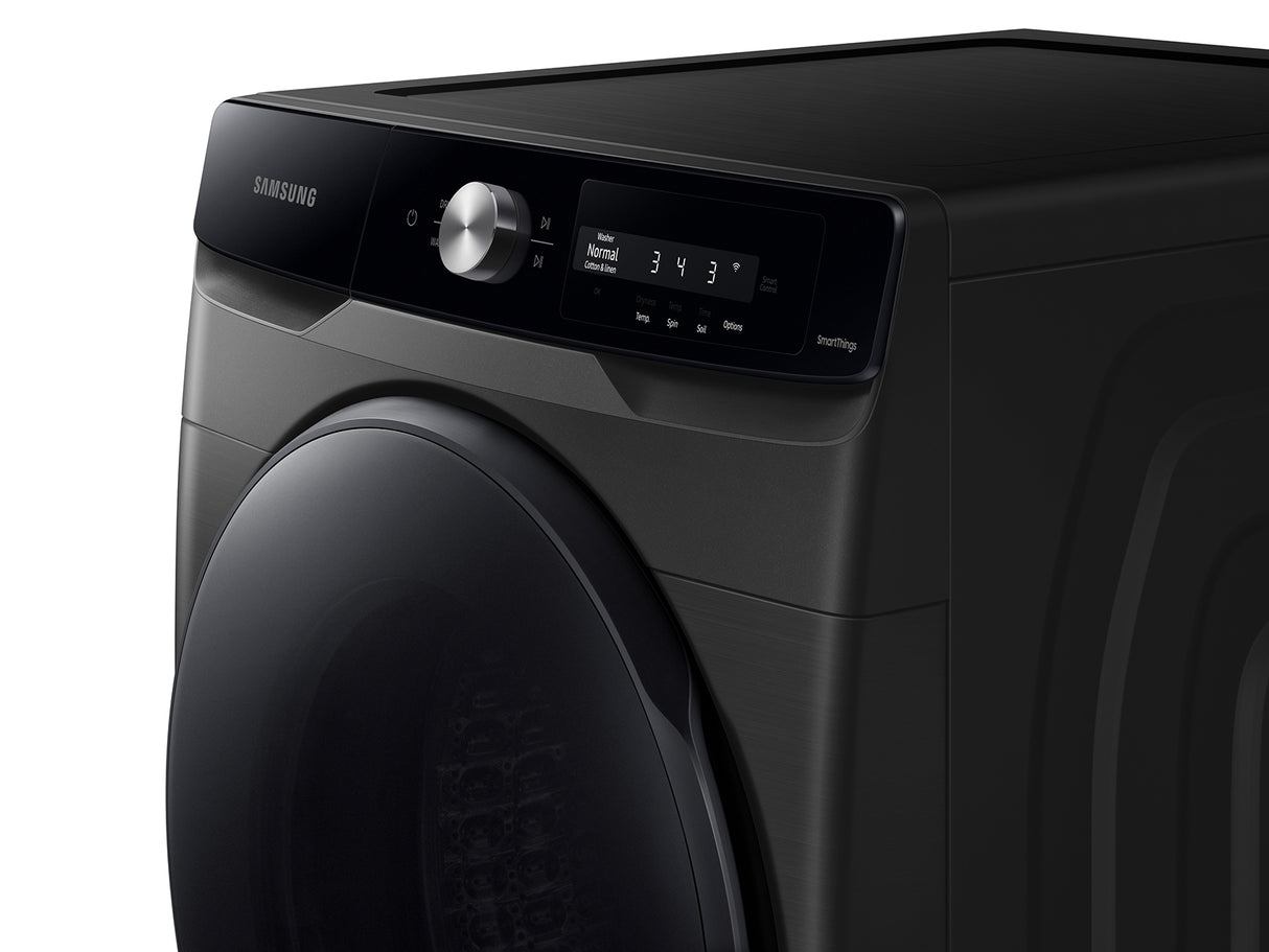 4.5 cu. ft. Large Capacity Smart Dial Front Load Washer with Super Speed Wash in Brushed Black - (WF45A6400AV)