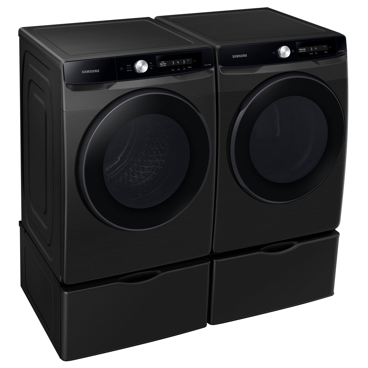 4.5 cu. ft. Large Capacity Smart Dial Front Load Washer with Super Speed Wash in Brushed Black - (WF45A6400AV)