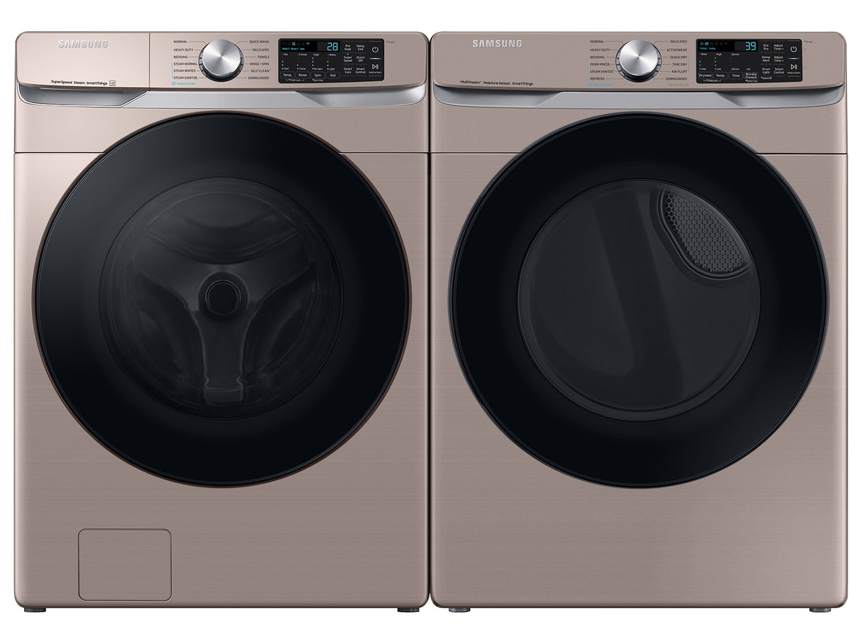 4.5 cu. ft. Large Capacity Smart Front Load Washer with Super Speed Wash - Champagne - (WF45B6300AC)