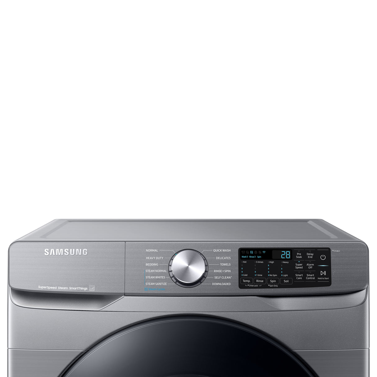 4.5 cu. ft. Large Capacity Smart Front Load Washer with Super Speed Wash in Platinum - (WF45B6300AP)