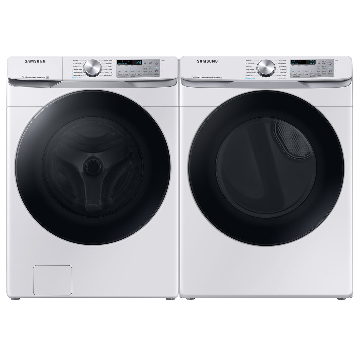 4.5 cu. ft. Large Capacity Smart Front Load Washer with Super Speed Wash - White - (WF45B6300AW)