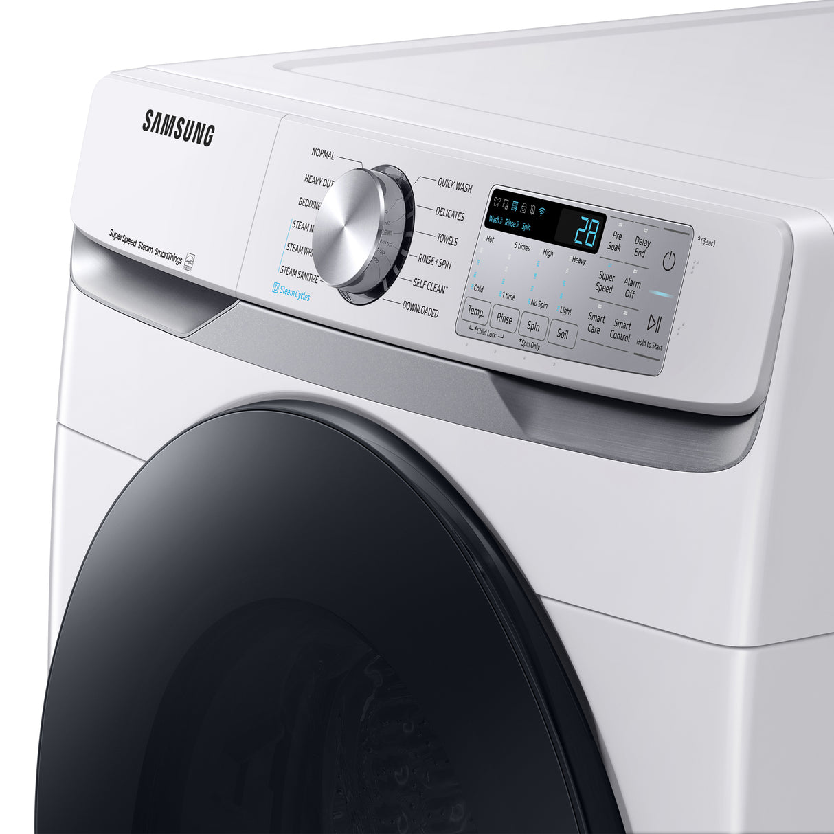 4.5 cu. ft. Large Capacity Smart Front Load Washer with Super Speed Wash - White - (WF45B6300AW)