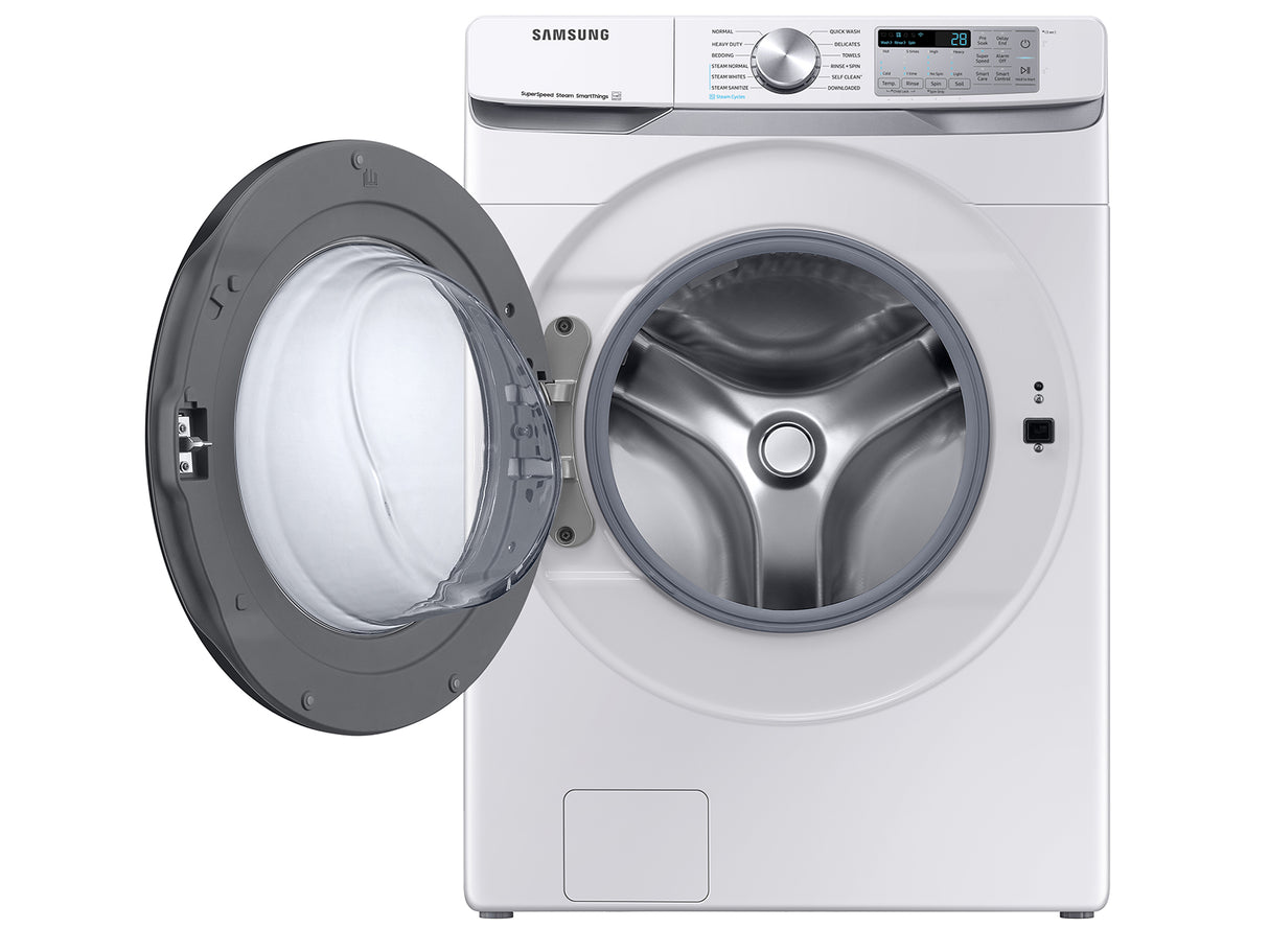 4.5 cu. ft. Large Capacity Smart Front Load Washer with Super Speed Wash - White - (WF45B6300AW)