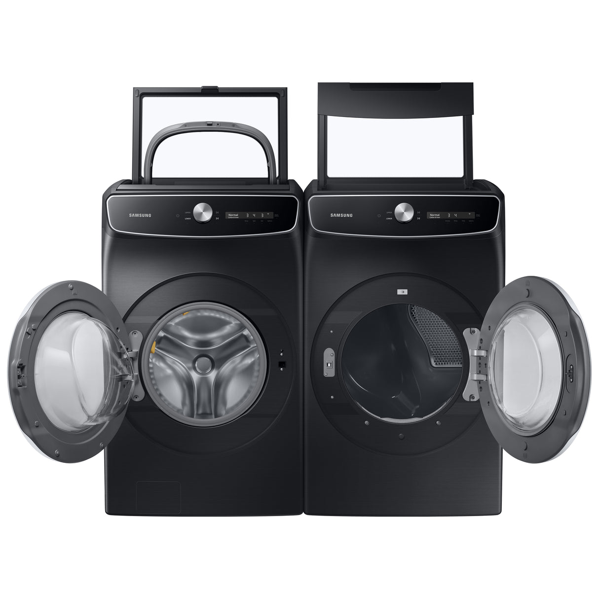 6.0 cu. ft. Total Capacity Smart Dial Washer with FlexWash(TM) and Super Speed Wash in Brushed Black - (WV60A9900AV)