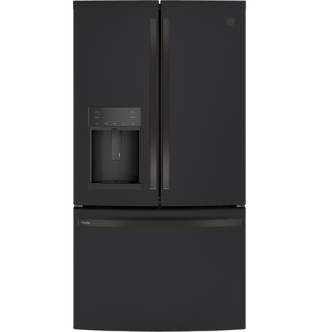 GE Profile(TM) Series ENERGY STAR(R) 22.1 Cu. Ft. Counter-Depth French-Door Refrigerator with Hands-Free AutoFill - (PYE22KELDS)