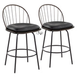 Riley Claire - 26" Fixed-Height Counter Stool (Set of 2)